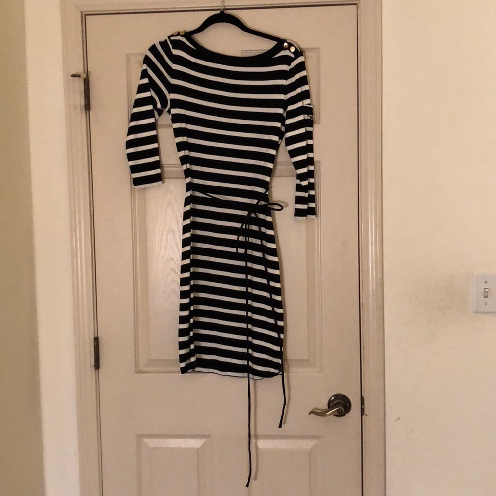 Black and white stripped Ralph Lauren
